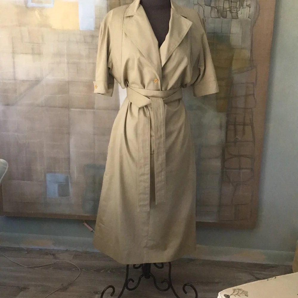 Vintage Leonard 100% Cotton Shirt Dress - Picture 1 of 7